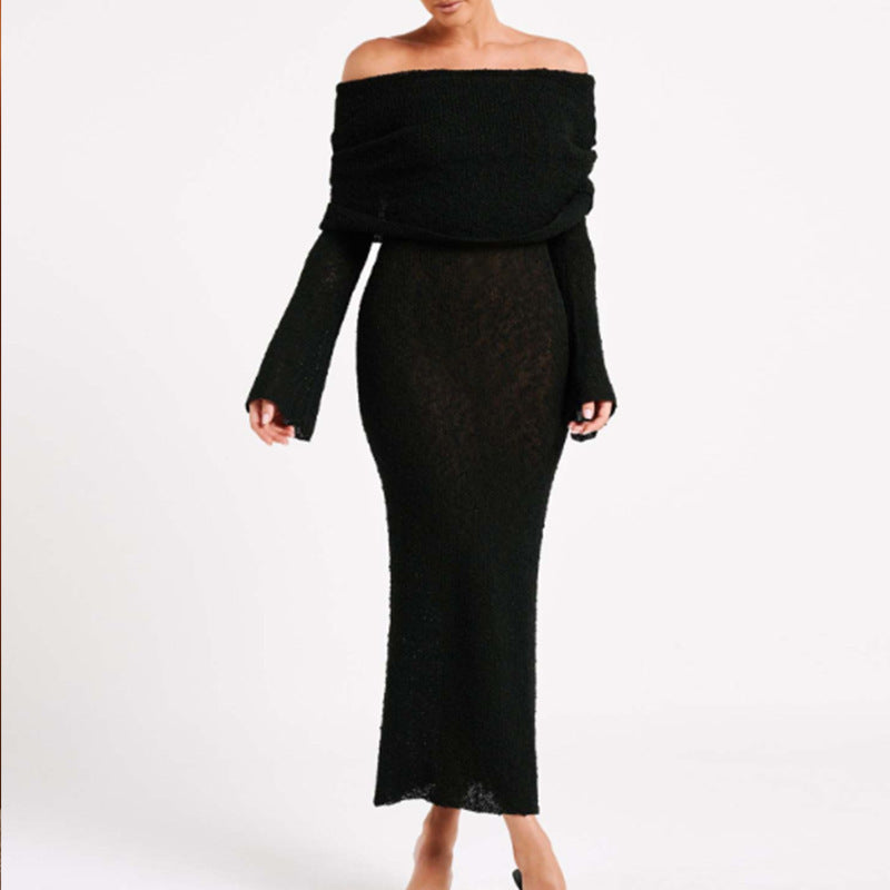 Off-shoulder Big Lapel Long Sleeve