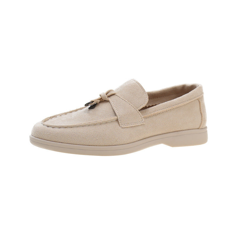 Plus Size Soft Bottom Slip-on European And American Leisure Round Toe Flat Shoes