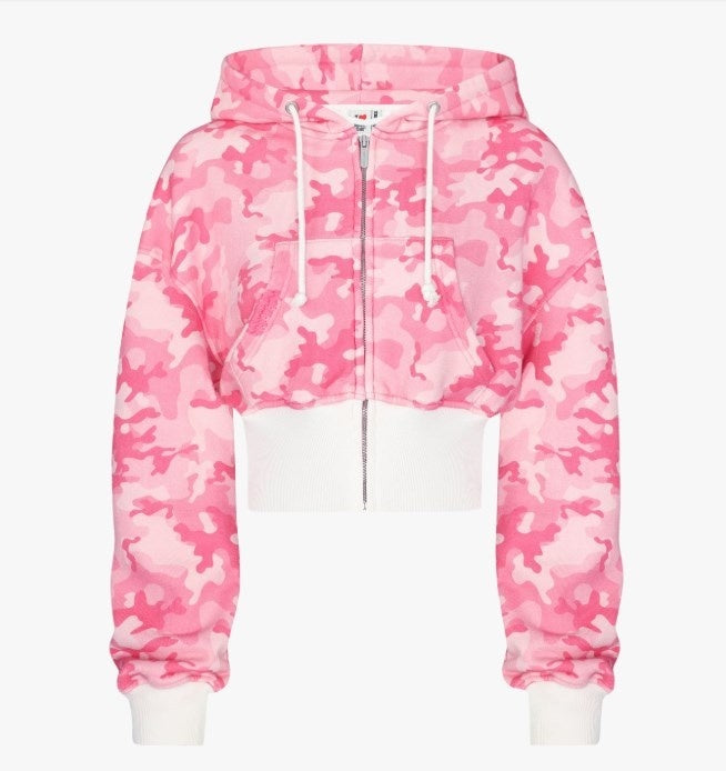 Women's Camouflage Cardigan Long Sleeve Pants Suit