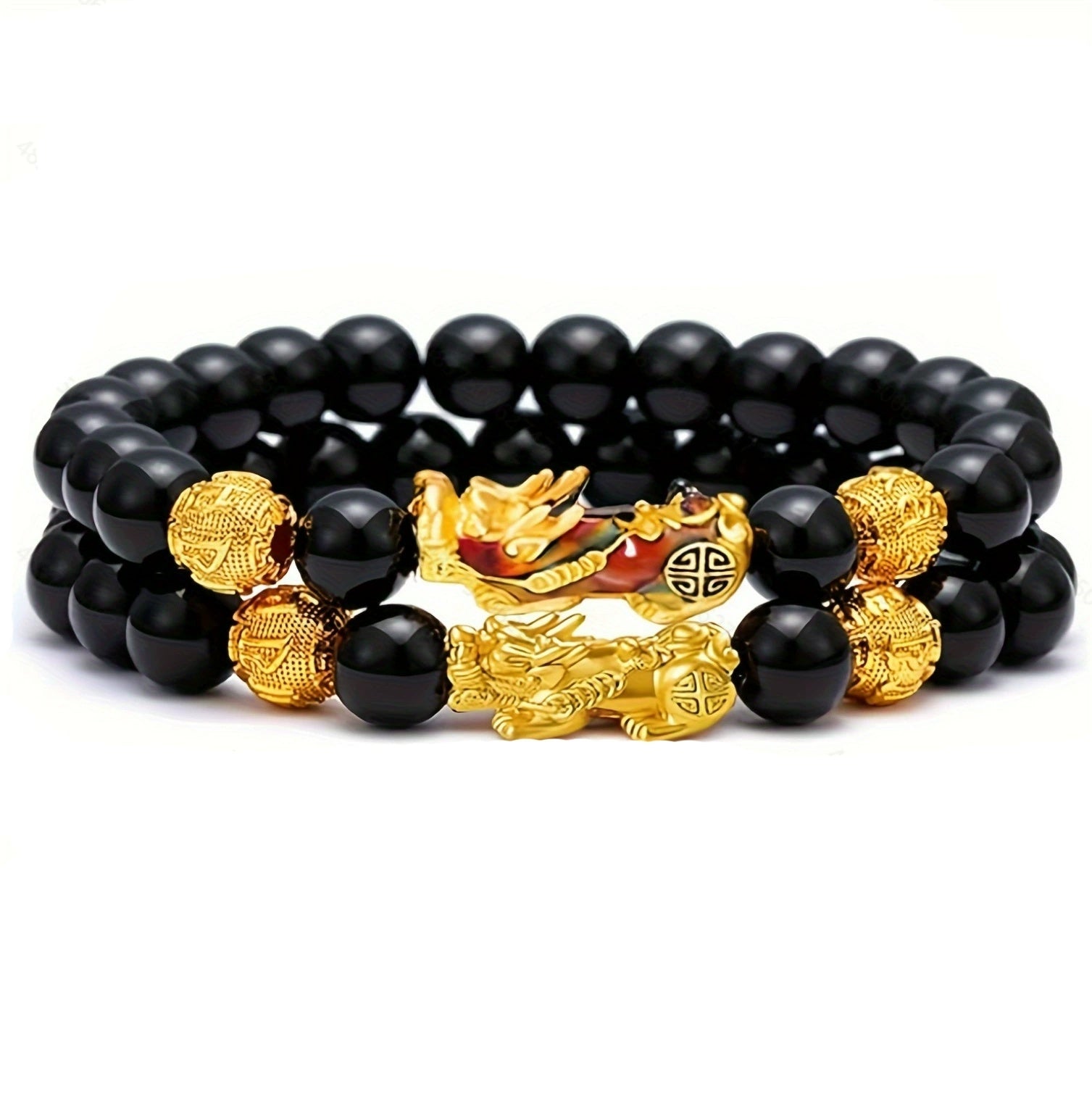 Tigereye Haematite Unisex Silver-strip Bracelet