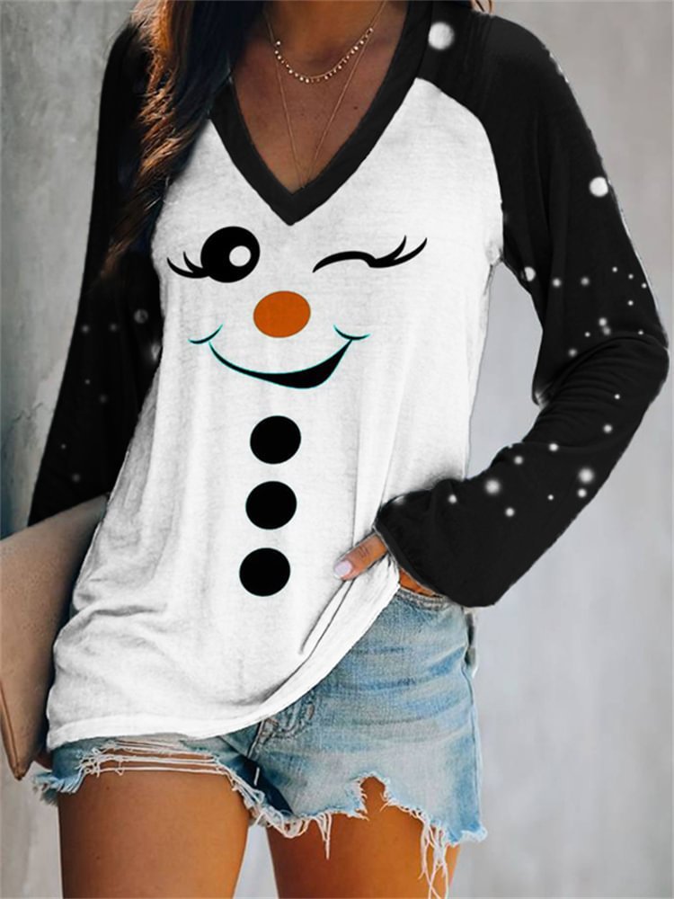 Gradient Color Color Matching Casual Long Sleeve