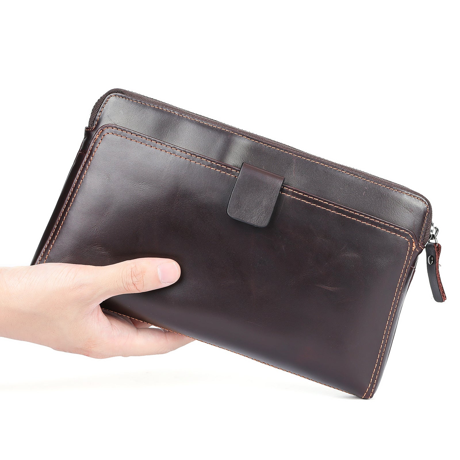 Top Layer Cattlehide Leather Fashion Personalized Business Men