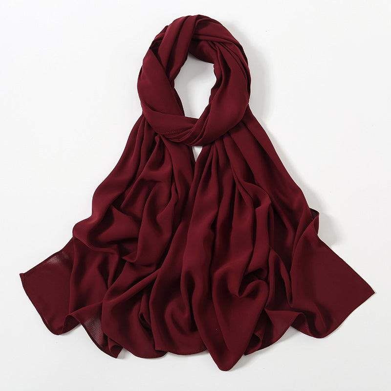 Corner Cathetus All-match Chiffon Headcloth