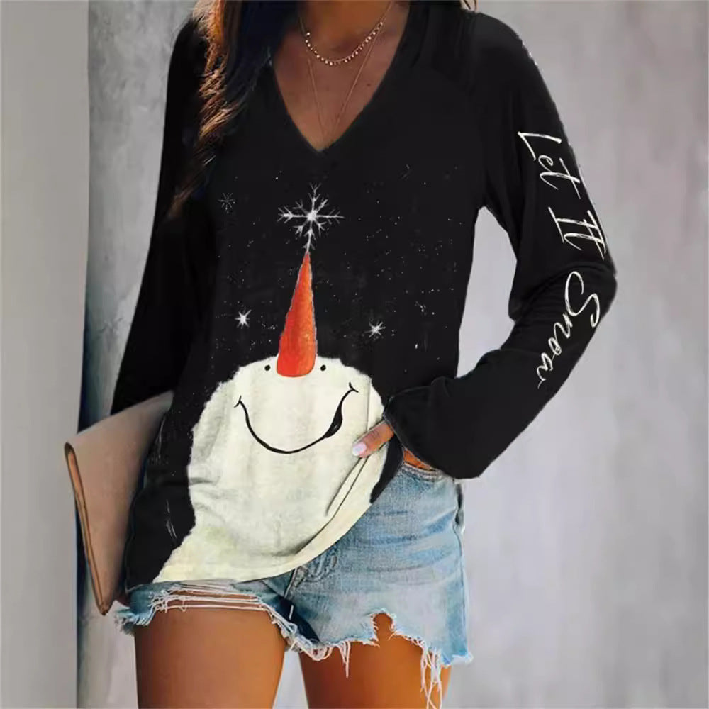 Gradient Color Color Matching Casual Long Sleeve