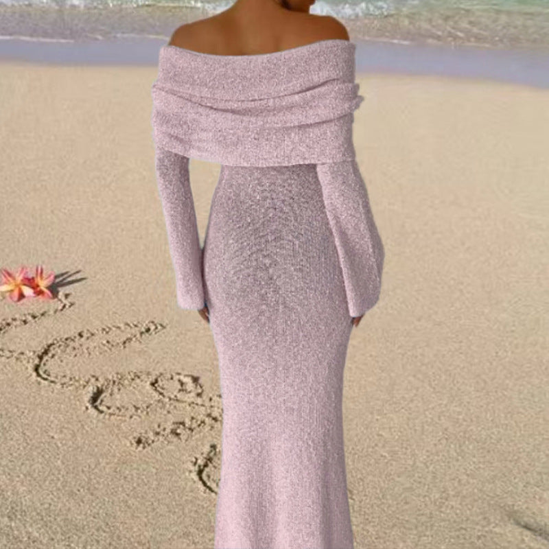 Off-shoulder Big Lapel Long Sleeve
