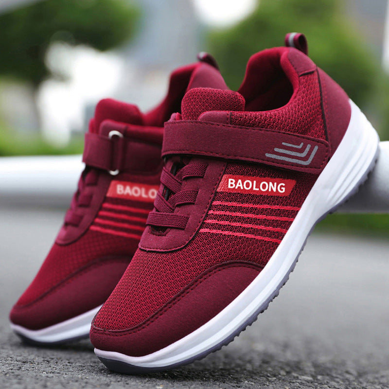 Middle-aged And Elderly Non-slip Soft Bottom Casual Mesh Breathable Shoes For The Old