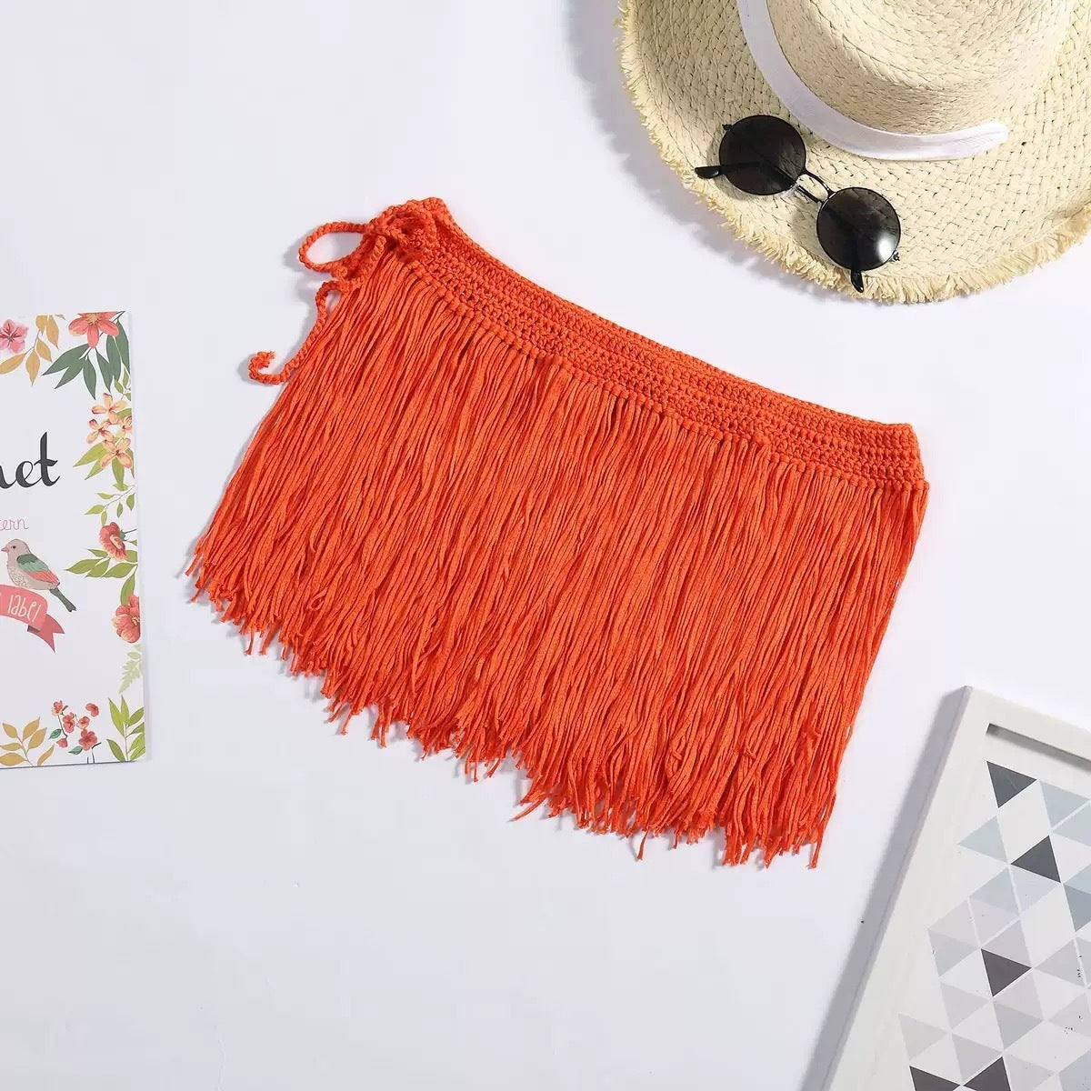 Beach Knitted Tassel Dance Skirt