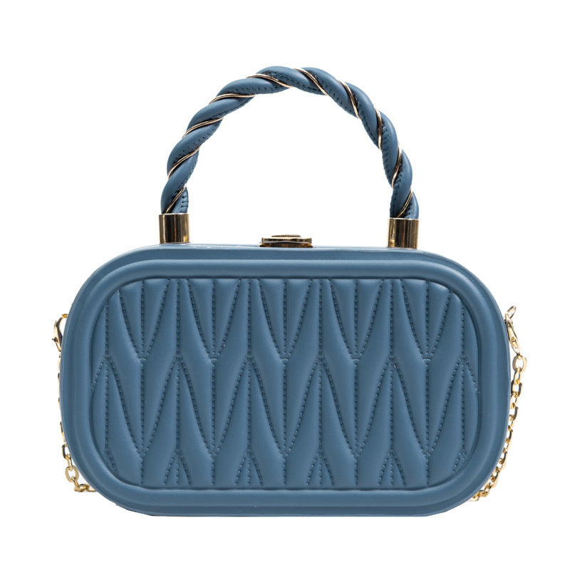 Shaping Small Square Portable Box Chain Shoulder Messenger Bag For Women