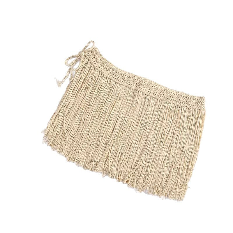 Beach Knitted Tassel Dance Skirt