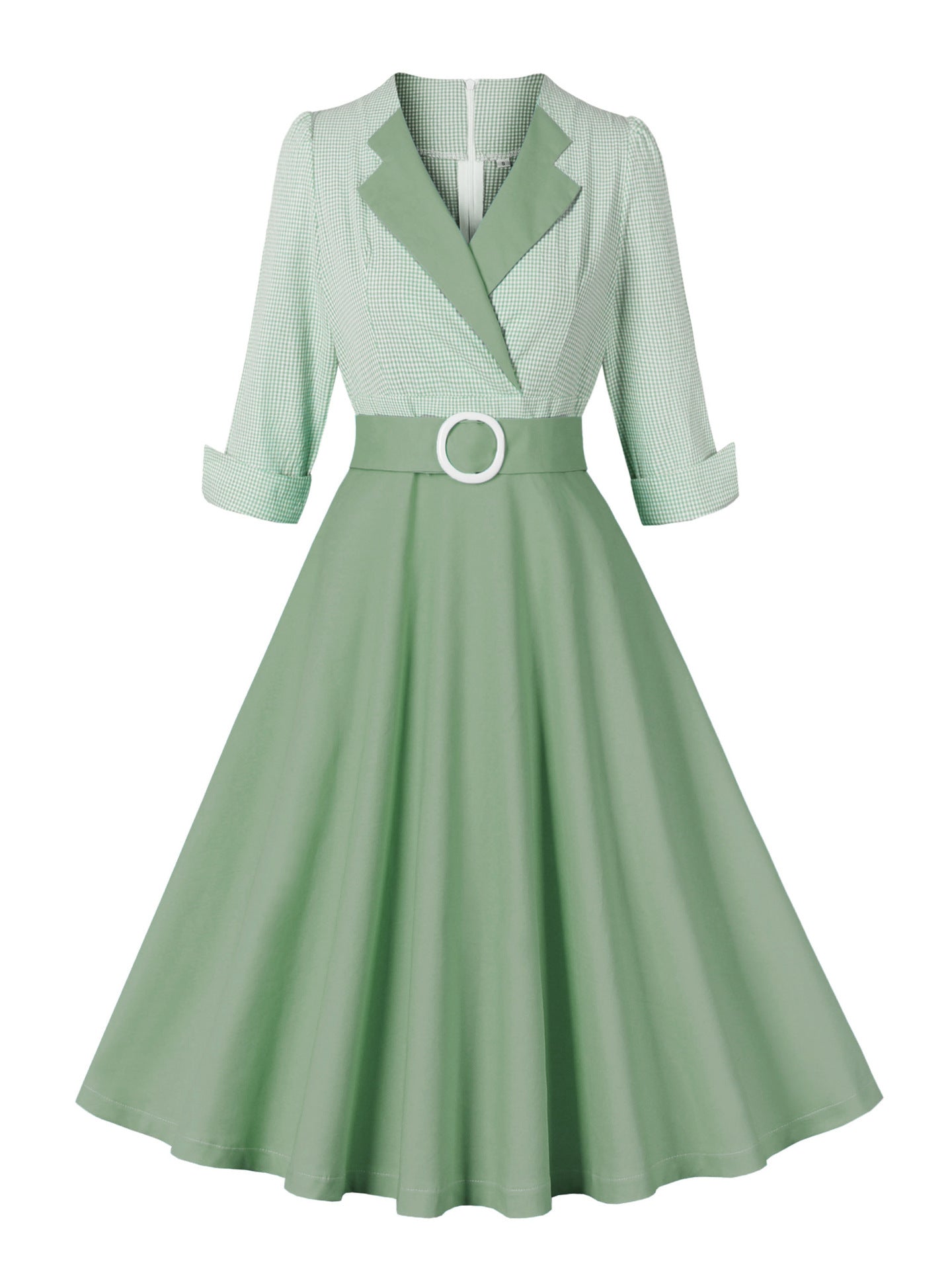 Elegant Retro Large Swing Women's Dress Cotton