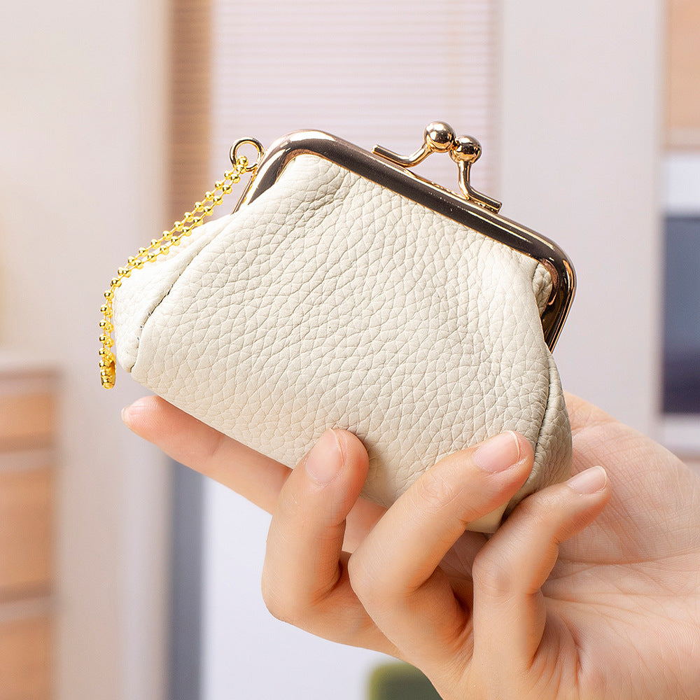 Genuine Leather Mini Coin Wallet With Female Creativity