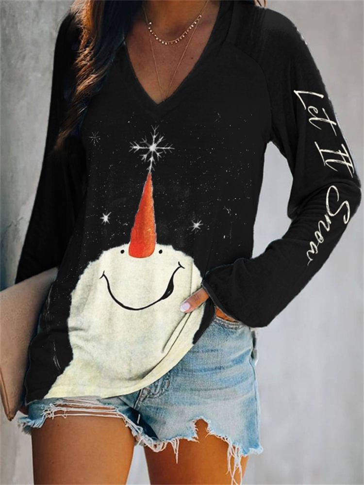Gradient Color Color Matching Casual Long Sleeve