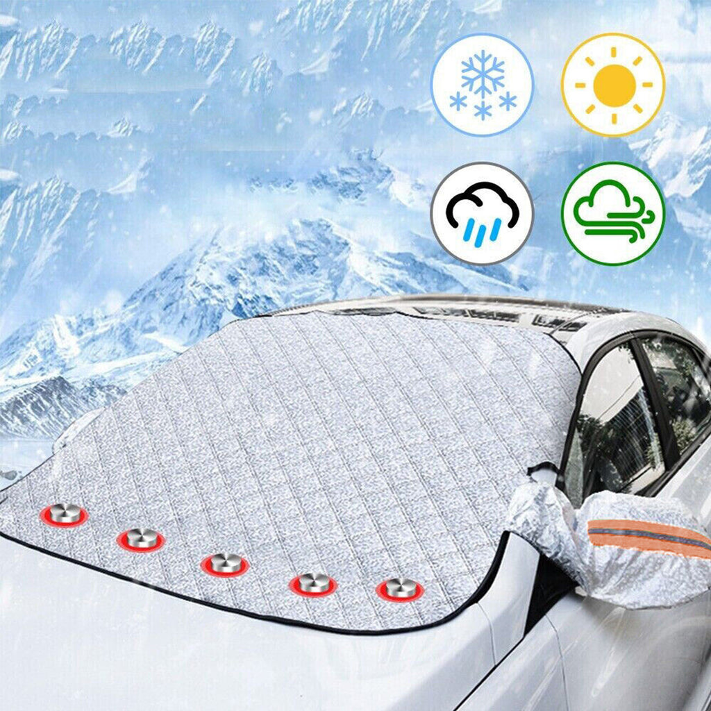 Car Windshield Magnetic Car Windscreen Cover Winter Ice Frost Shield Snow Protector Sun Shade L 5Magnet