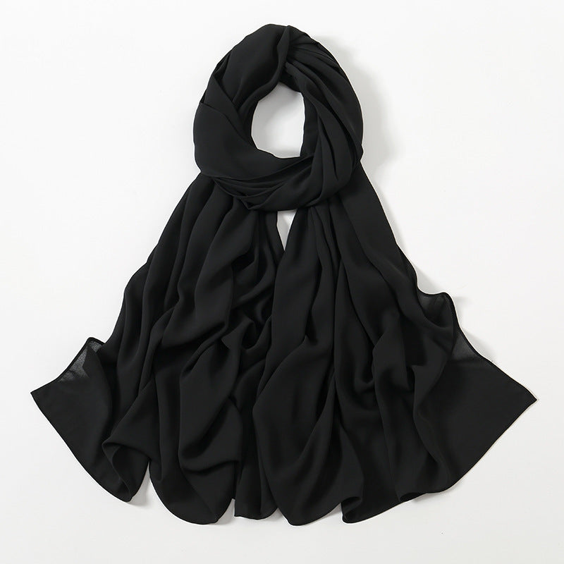 Corner Cathetus All-match Chiffon Headcloth
