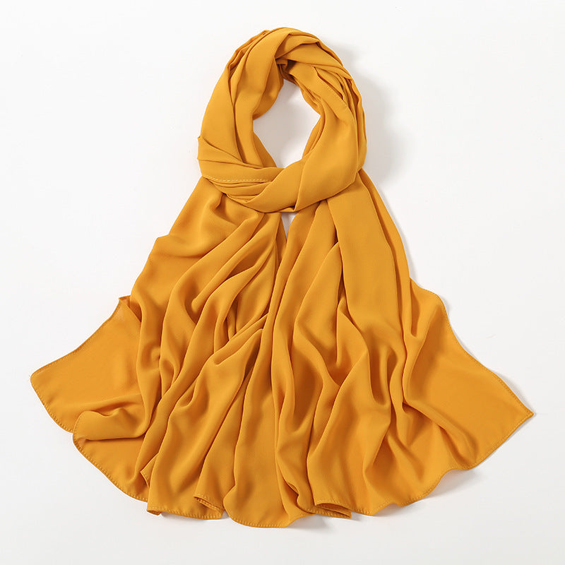 Corner Cathetus All-match Chiffon Headcloth