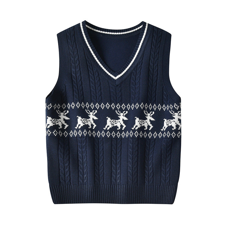 Children's knitted vest