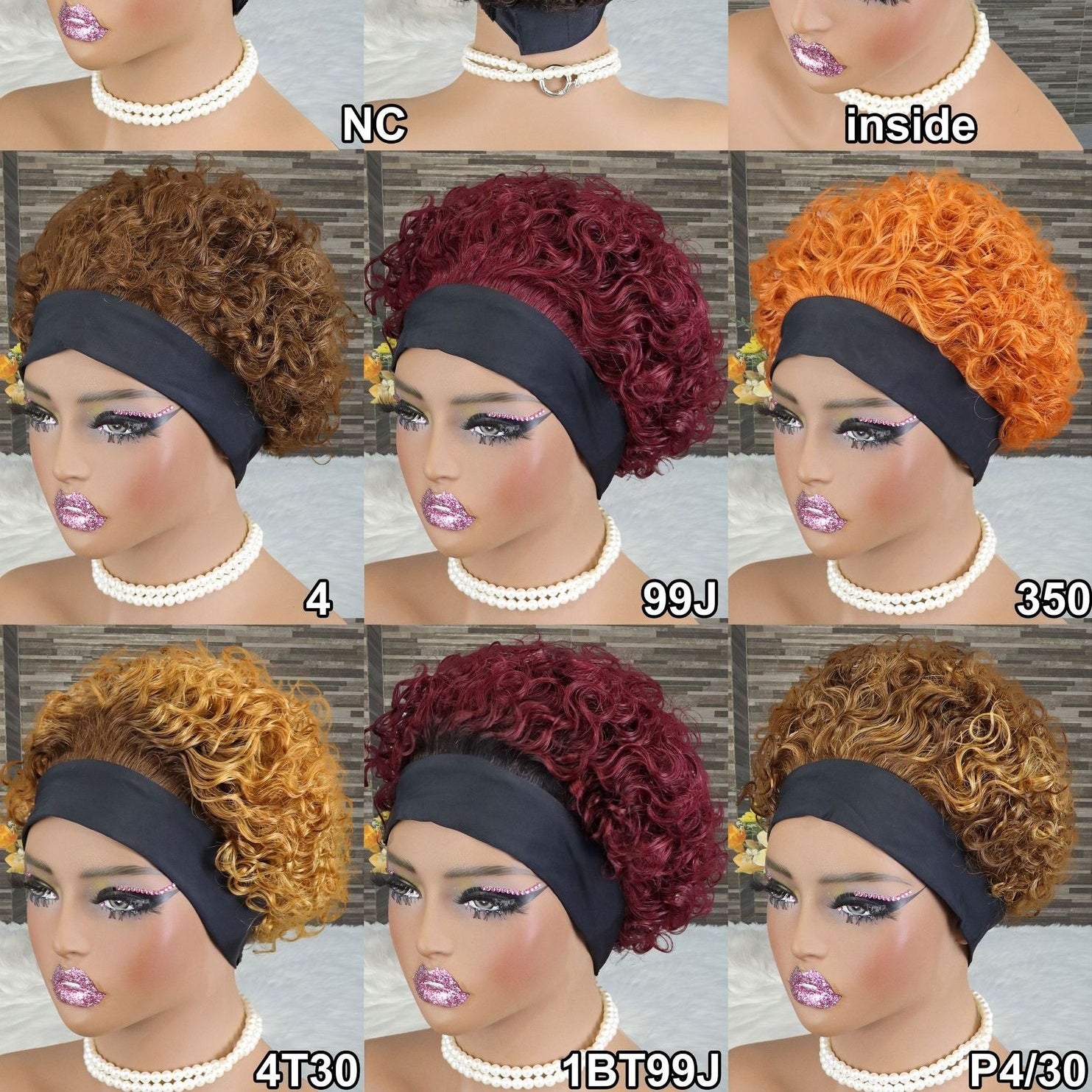 Colorful Real Human Hair Ice Silk Hair Band Elf