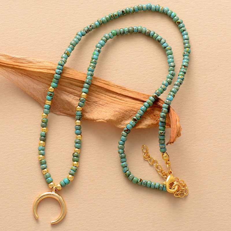 Light Luxury And Simplicity Pendant Gold-plated Bead Necklace Clavicle Chain Jewelry