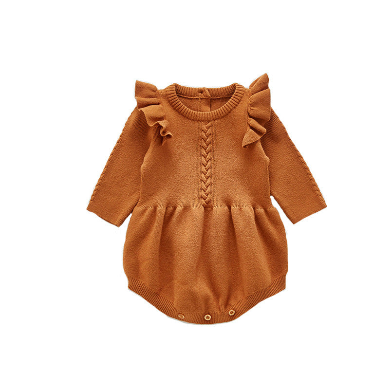 Long-sleeved romper for newborn baby