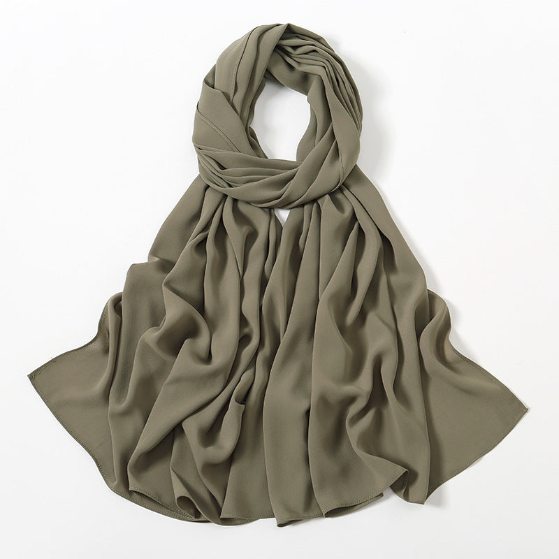 Corner Cathetus All-match Chiffon Headcloth