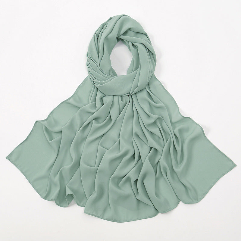 Corner Cathetus All-match Chiffon Headcloth