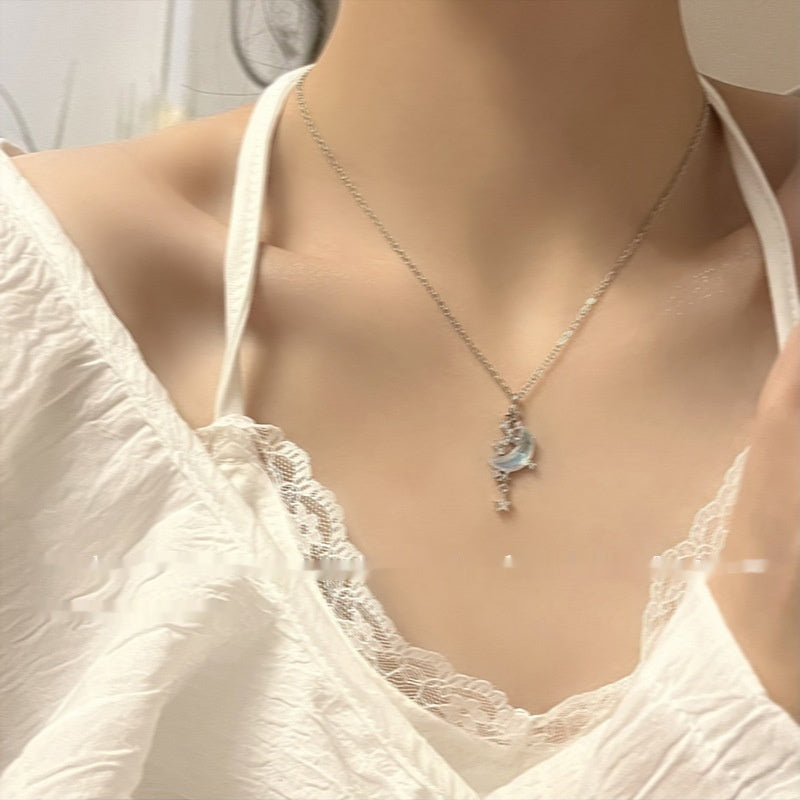 Moon Splash Star River Temperament Wild Necklace For Women