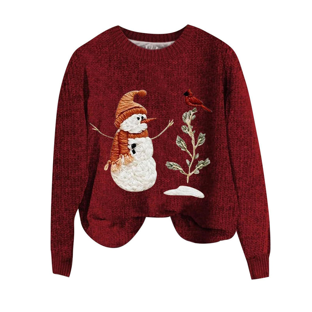 Bodkin Cloth Coat Christmas Elements 3D Printing Round Neck