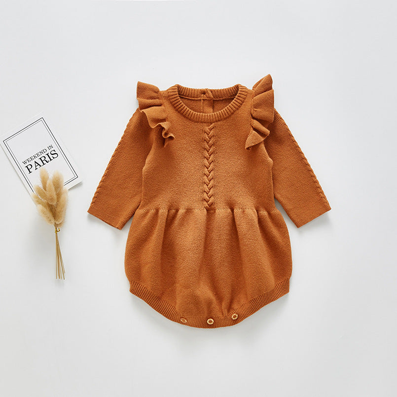 Long-sleeved romper for newborn baby