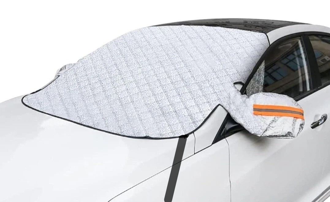 9 Magnetic Car Windscreen Windshield Frost Ice Snow Cover Window Mirror Protector With Hook