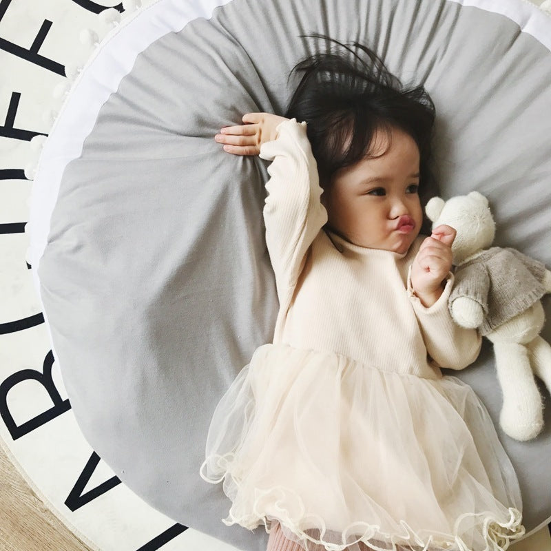 1 girls dress, children's long sleeve skirt, 2021 spring and autumn wear new children's clothing, baby princess skirt