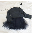 1 girls dress, children's long sleeve skirt, 2021 spring and autumn wear new children's clothing, baby princess skirt