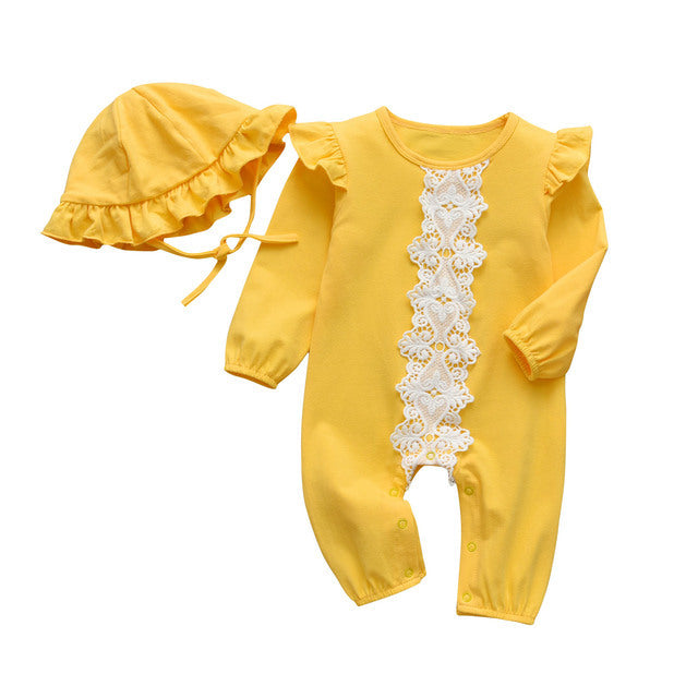 Cute Baby Girl Casual Floral Jumpsuit