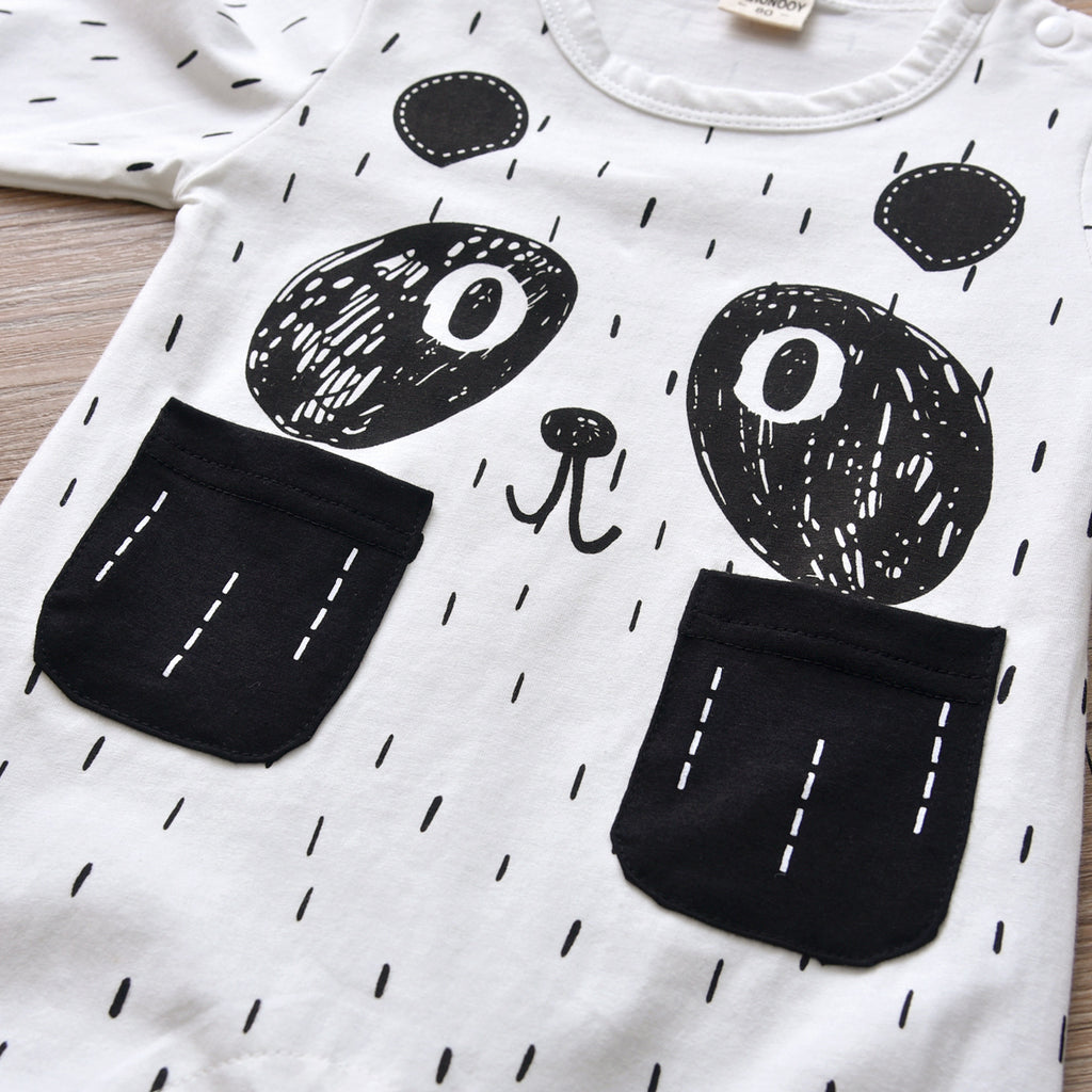 Baby Clothes Spring And Autumn Panda Pattern Baby Jumpsuit
