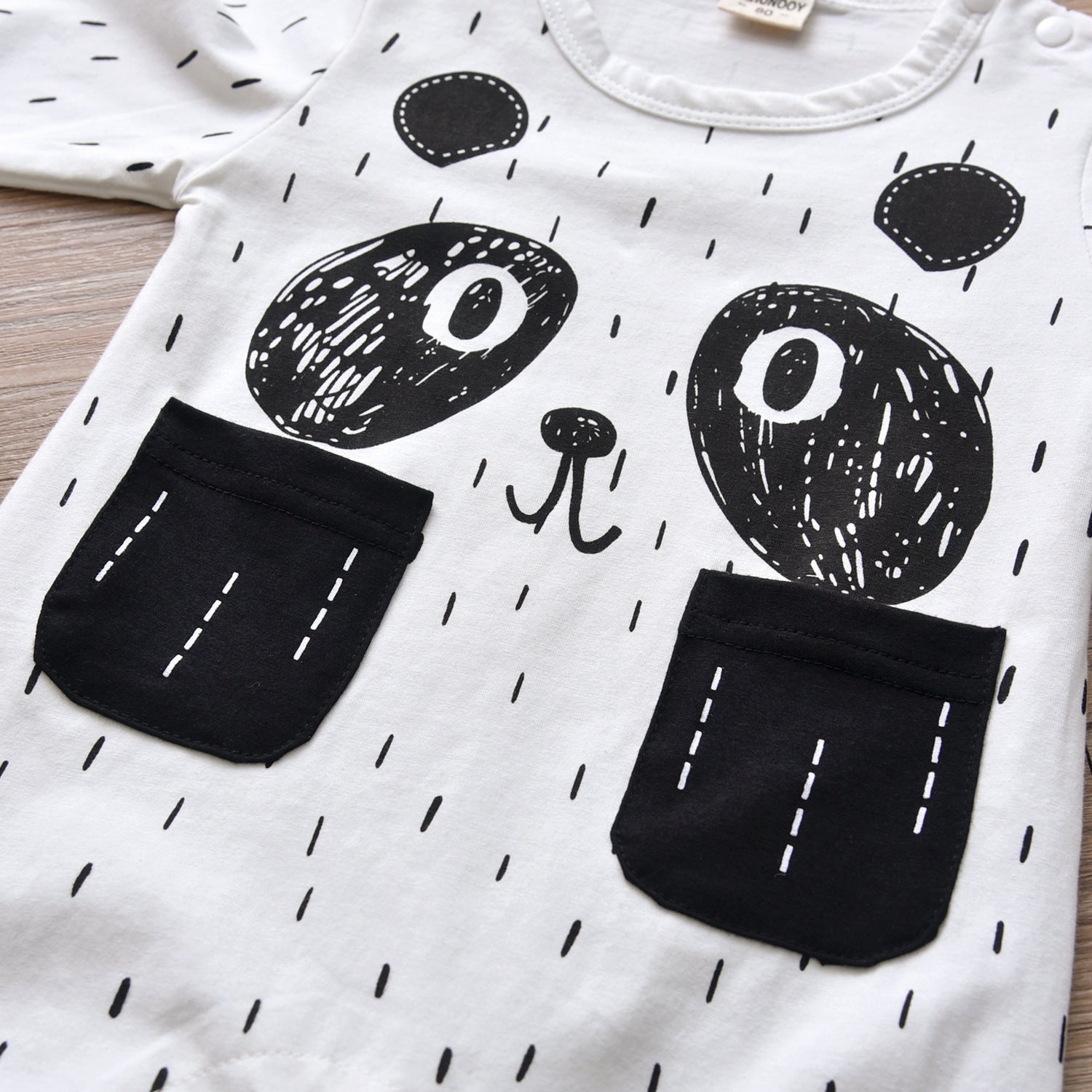 Baby Clothes Spring And Autumn Panda Pattern Baby Jumpsuit