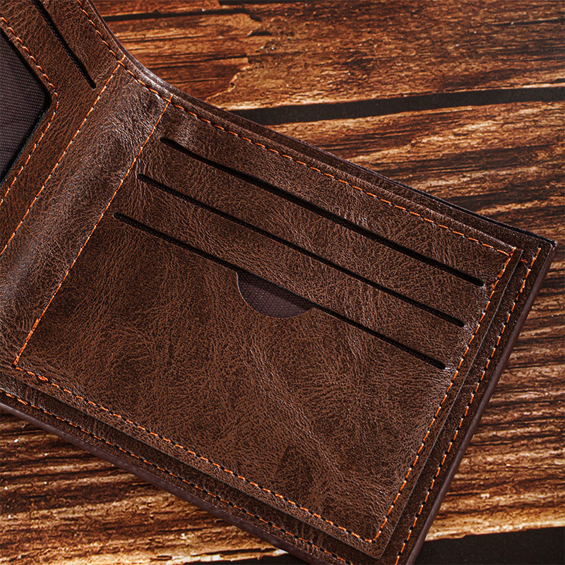 Short Men's Certificate Storage Coin Purse