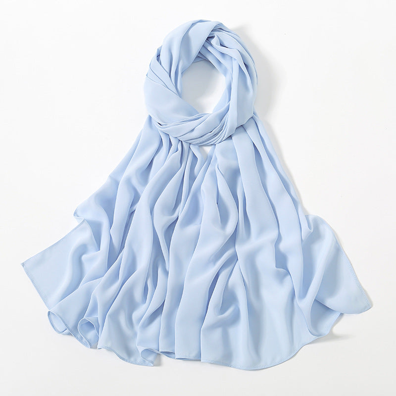 Corner Cathetus All-match Chiffon Headcloth