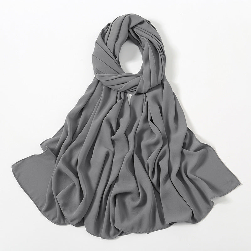 Corner Cathetus All-match Chiffon Headcloth