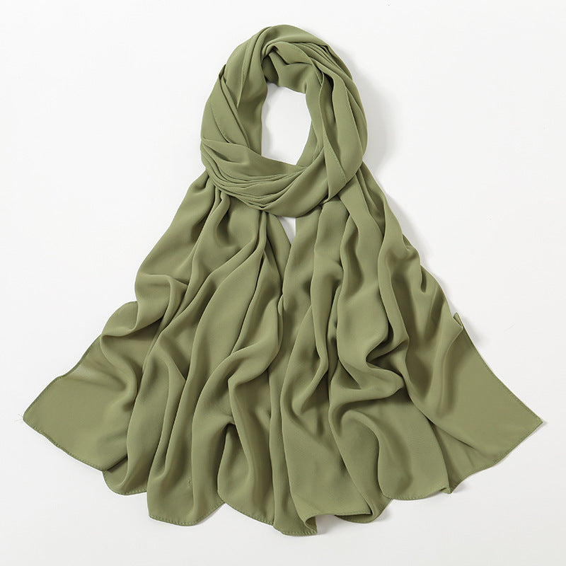 Corner Cathetus All-match Chiffon Headcloth