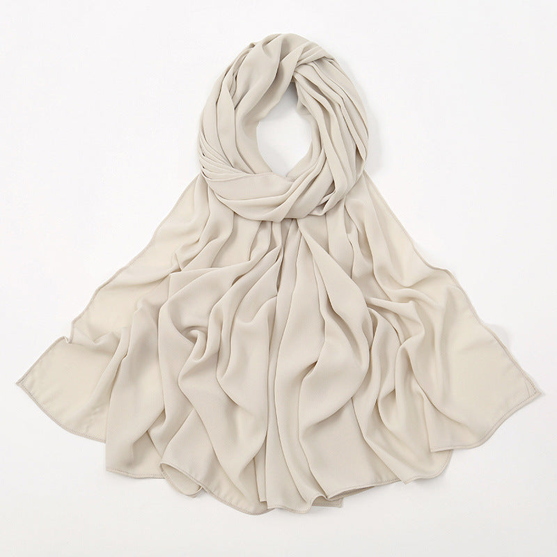 Corner Cathetus All-match Chiffon Headcloth