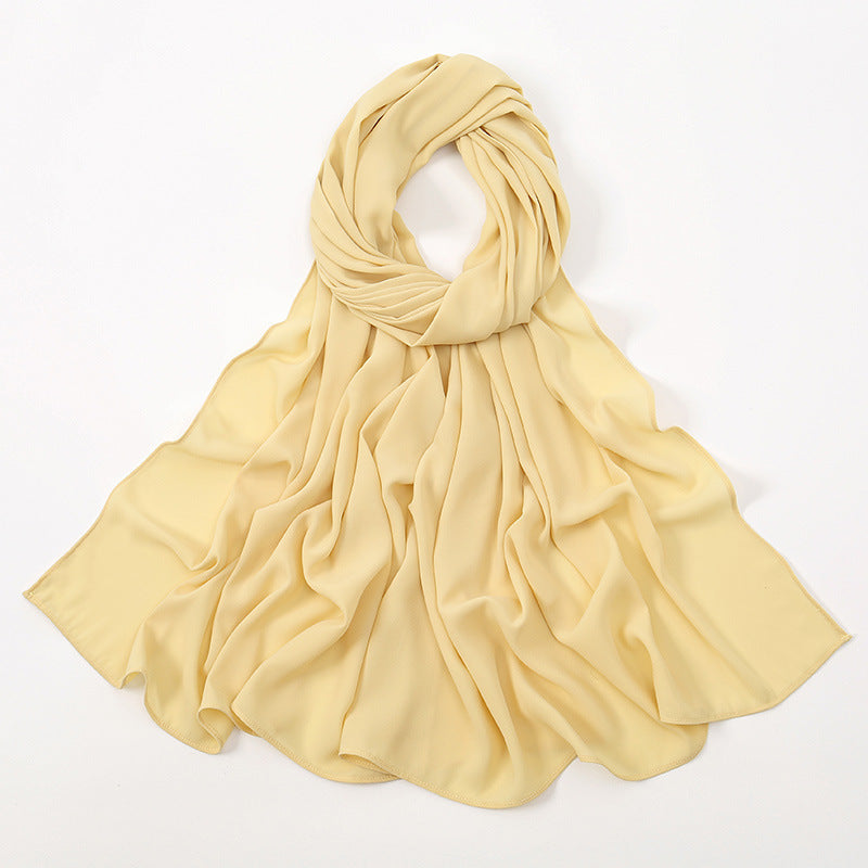 Corner Cathetus All-match Chiffon Headcloth