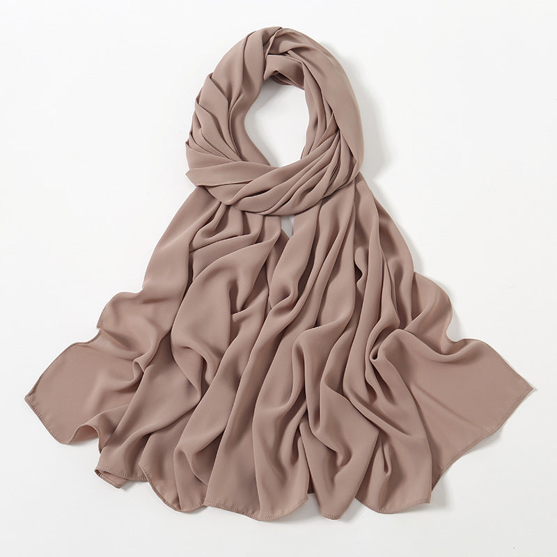 Corner Cathetus All-match Chiffon Headcloth