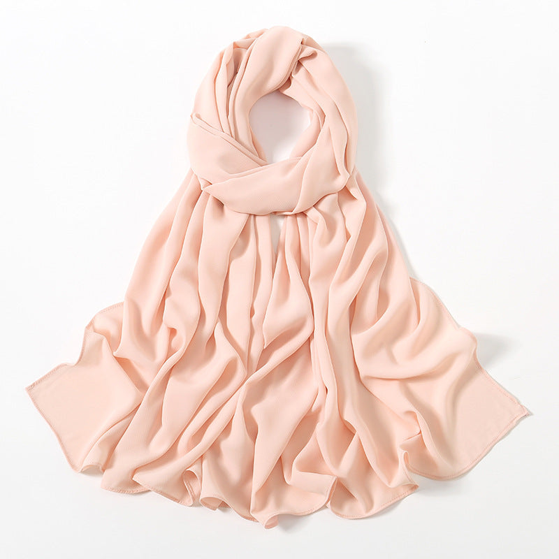 Corner Cathetus All-match Chiffon Headcloth
