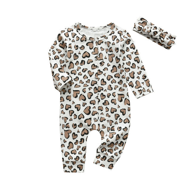 Cute Baby Girl Casual Floral Jumpsuit