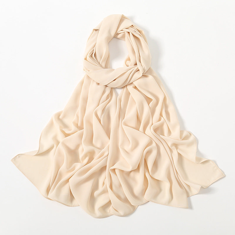 Corner Cathetus All-match Chiffon Headcloth