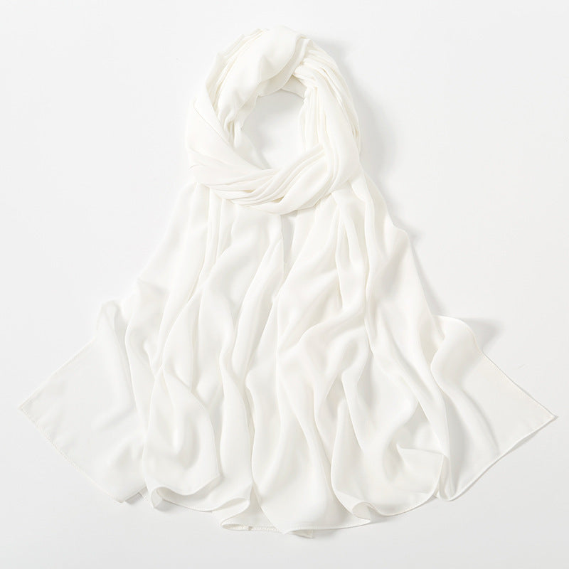 Corner Cathetus All-match Chiffon Headcloth