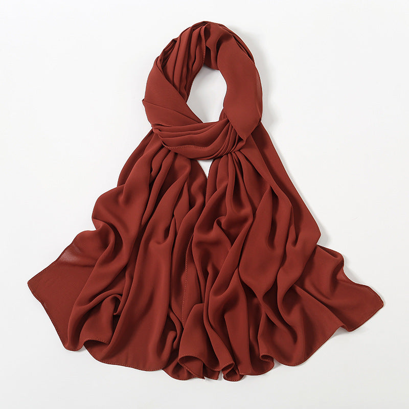 Corner Cathetus All-match Chiffon Headcloth