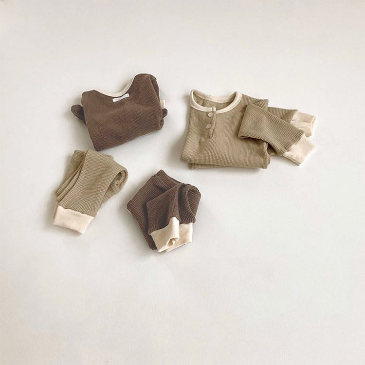 Children's Clothing Spring Korean New Baby Home Service Suit