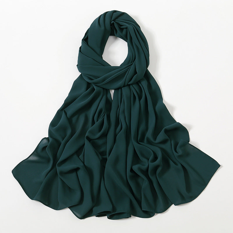 Corner Cathetus All-match Chiffon Headcloth