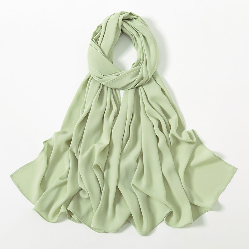 Corner Cathetus All-match Chiffon Headcloth