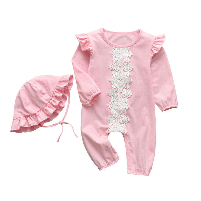 Cute Baby Girl Casual Floral Jumpsuit